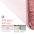 thumbnail image 3 of Alfombra de baño Yeaban, gruesa, de chenilla, 47 x 17 cm, color rosa, 3 of 6