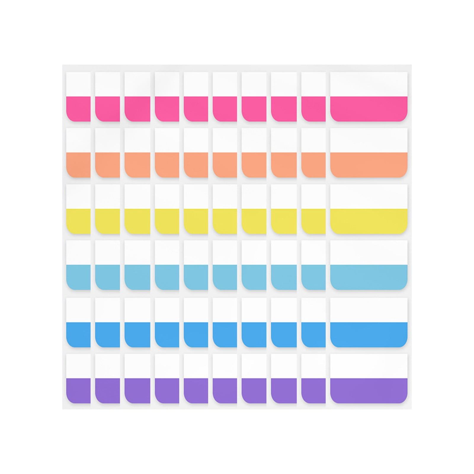 Miyuadkai Index Tabs Colorful Highlight Stickers, Transparent bokmarks and Adhesive Memo Notes for Cla-sification, 10 Pack Morendi Index Post
