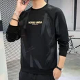thumbnail image 4 of Ropa para hombre Sudadera blanca Camiseta estampada para hombre Cuello redondo Tendencias de moda 2024 Tamaño divertido Nueva elasticidad Harajuku A, 4 of 5