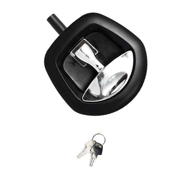 Riwesomey Metal Reemplazar los viejos o dañados con Tail Lock T-style Lock Chrome Handle Trucks y más para remolques Accesorios para vehículos recreativos Blanco negro