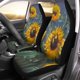 thumbnail image 2 of Juego de 2 fundas de asiento de coche ABPHQTO girasoles gris oscuro pintura al óleo universal, 2 of 4