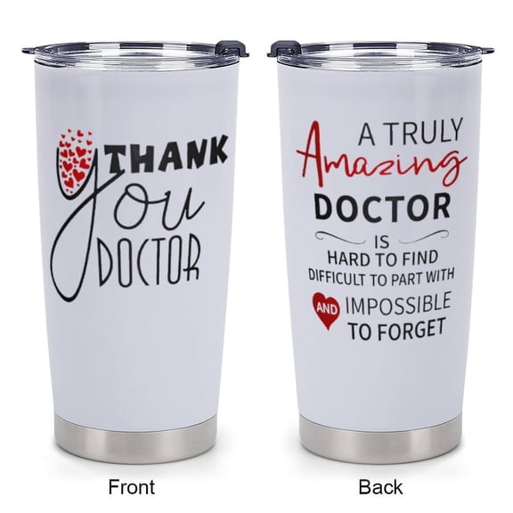 Doctor Gifts for Women, Thank You Gifts for Doctors Female, Doctor Appreciation Day Gift, Christmas Gift Ideas for Doctors 20 Oz Stainless Steel Tumbler