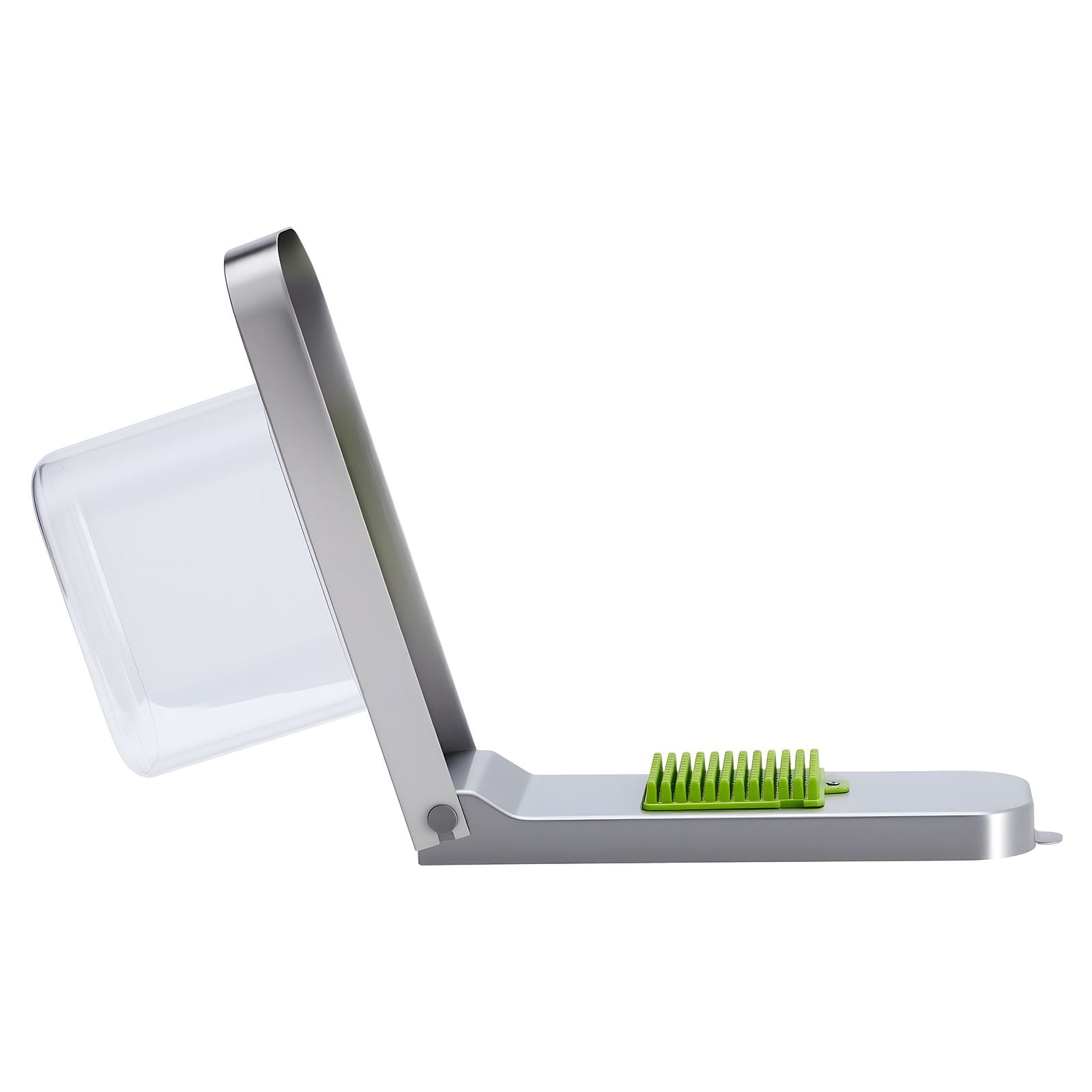 Vegetable Chopper, 3 Interchangeable Blade Sizes (0.2/0.47/0.71 Inch), 420 Stainless Steel Blades, 40.58 fl oz Container, Dishwasher Safe, 3-Step Easy Operation