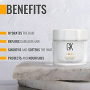 GK HAIR Global Keratin Deep Conditioner Masque (7.05 Fl Oz/200 g) Intense Hydrating Repair Treatment Mask for Dry Damaged Color Treated Frizzy Hair Restoration Formula with JOJOBA Seed Oils