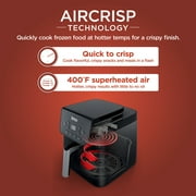 Ninja Pro 4-in-1 Air Fryer, XL 6.5-Qt Basket, 4 Functions, Air Crisp Technology, Non-stick, Crisper Plate, AF180 Black