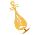 thumbnail image 4 of Adorno de Pipa chino, instrumento Musical dorado de Metal para decoración de escritorio del hogar, regalos, 4 of 12