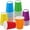 60 Pieces Disposable Paper Cups Rainbow, variant on 60 Pieces 9 Ounce Disposable Paper Cups Rainbow Party Cups Drinking Cups for Party, DIY and Holiday, 6 Colors