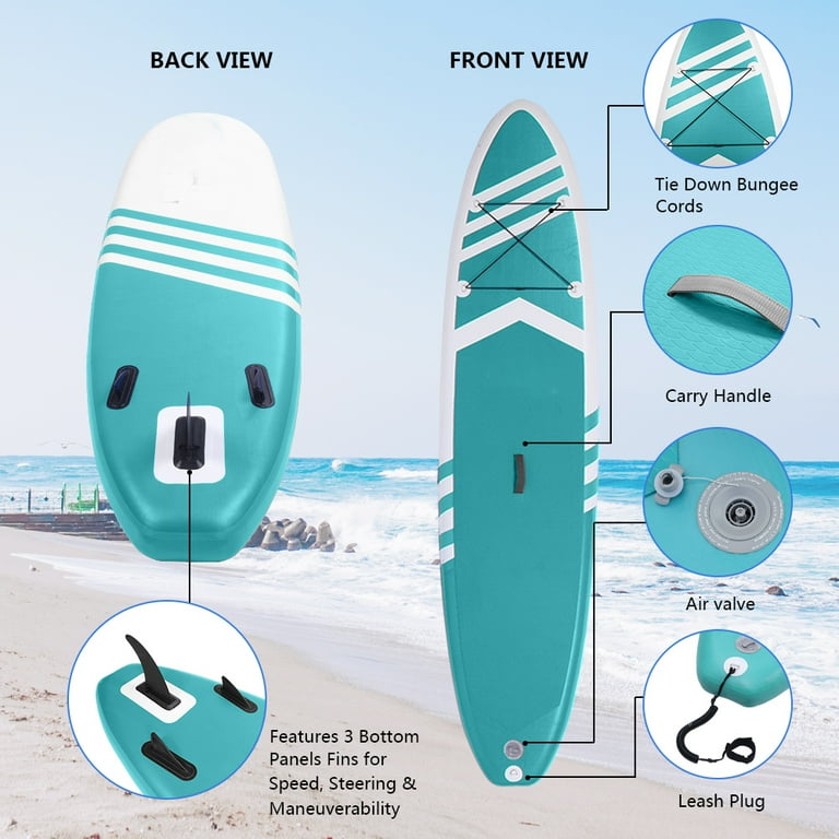 Inflatable Stand Up Paddle Board 10' x 30'' x 6'' Ultra-Light SUP, Non-Slip sold Deck