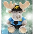 thumbnail image 5 of DolliBu Sitting Moose Police Officer Plush Toy - Super Soft Grey Moose Cop Stuffed Animal Dress Up with Cute Cop Uniform & Cap Outfit - 11" Inch, 5 of 6