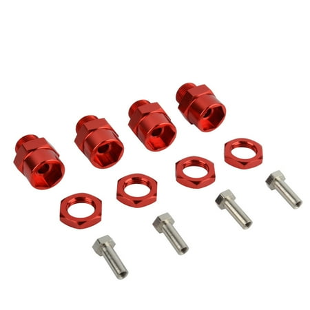 15 Mm Metal - 4pcs Wheel Hex 12mm Turn 17mm Combiner 1/10 Metal Adapter Lengthening 15mm for Universal 1/10 RC Car Parts Color:red