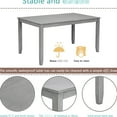thumbnail image 5 of Rectangular 6-piece Wood Dining Set / Comfortable Seating, Ideal for Hosting, 5 of 7