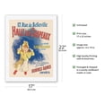 thumbnail image 2 of La Halle aux Chapeaux Hat Store - Paris France - Vintage French Advertising Poster by Jules Chéret c.1891 - Japanese Unryu Rice Paper Art Print (Unframed) 17 x 22 in, 2 of 4