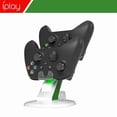 thumbnail image 3 of Xbox Dual Controller Charging Dock with Rechargeable Battery Packs - High-Speed "Plane" Style Charger Station, Overcharge Protection, LED Indicators | Xbox Accessories, 3 of 5