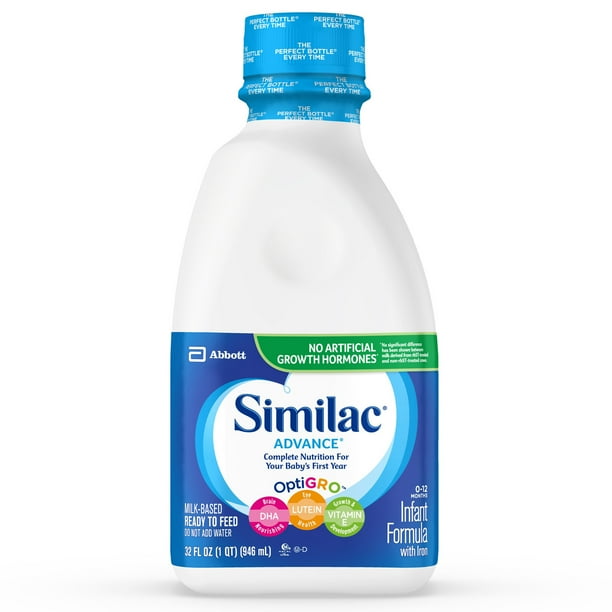 Similac Advance Liquid Baby Formula, 32 oz Bottle
