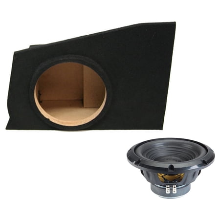 Alpine fits 10-15 Chevy Camaro Driver Side Sealed Dual 10" W10S4 Loaded Subwoofer Sub Box Enclosure 500W RMS 4 Ohm