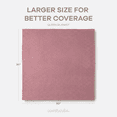 thumbnail image 5 of Comfy Cubs 100% Cotton Waffle Weave Blanket - Soft Lightweight Blankets (Mauve, 90" X 90"), 5 of 8