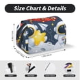 thumbnail image 5 of Kdxio Astronaut And Space for Double Compartment Pen Case Oxford Organizer with Zipper Pockets for Students Artists, 5 of 7