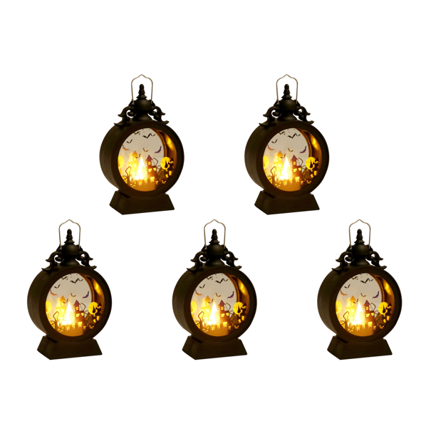 Linterna Vela Halloween Cálida Favores Fiesta Con Pilas (Estilo 1)