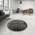 thumbnail image 3 of Ahgly Company Indoor Rectangle Contemporary Army Brown Abstract Area Rugs, 5' x 8', 3 of 6