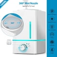 thumbnail image 3 of 1500ml Aroma Essential Oil Diffuser Large - Exqline Diffuser for Large Room, Large Aromatherapy Diffuser/Humidifier, Unique Diffusers for Essential Oils(White), 3 of 6