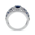 thumbnail image 4 of Everly Women's Sapphire 14k White Gold Ring, 4 of 7