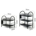 thumbnail image 2 of TFixol Dish Drying Rack 3 Tier Dish Rack Steel with Removable Drain Board Storage Rack for Dish Drainer Utensil Holder with Cup Rack for Kitchen Countertop Organizer Storage, 2 of 6