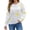 03# White, variant on Women's Knit Oversized Sweater Star Print Loose Fit Winter Cozy V-Neck Crewneck Casual Pullover Soft Chunky Long Sleeve Holiday Party S-XL