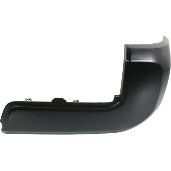 Bumper End Compatible With 2016-2021 Toyota Tacoma Rear, Right Passenger Plastic Painted Black