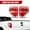 White Left+Right, variant on Compatible With 2009 2010 2011 2012 2013 2014 Ford F150 F-150 Right Passenger Side Tail Light Housing - Chrome trim