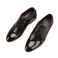 thumbnail image 2 of Sonducket 1 par de zapatos de cuero para hombre, zapatos portátiles elegantes con punta puntiaguda brillante para negocios, citas, fiesta de Calzado Negro talla 44, 2 of 6