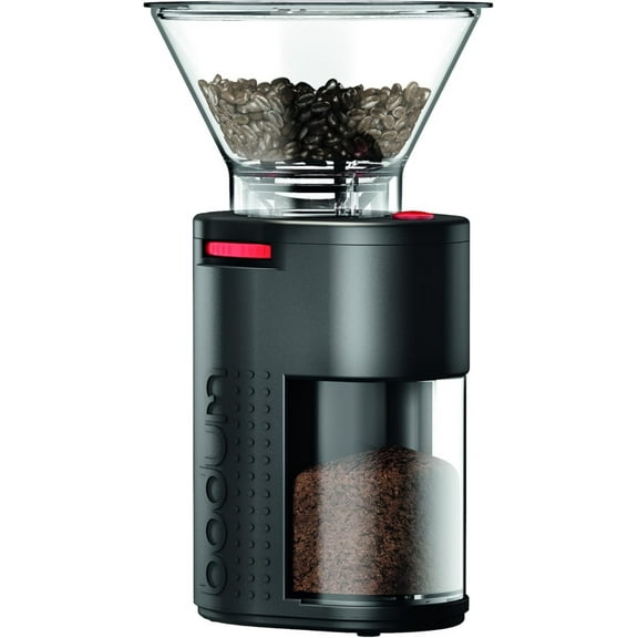 MMZP Bistro Standard Conical Burr Electric Coffee Grinder, 12 Inches, Black