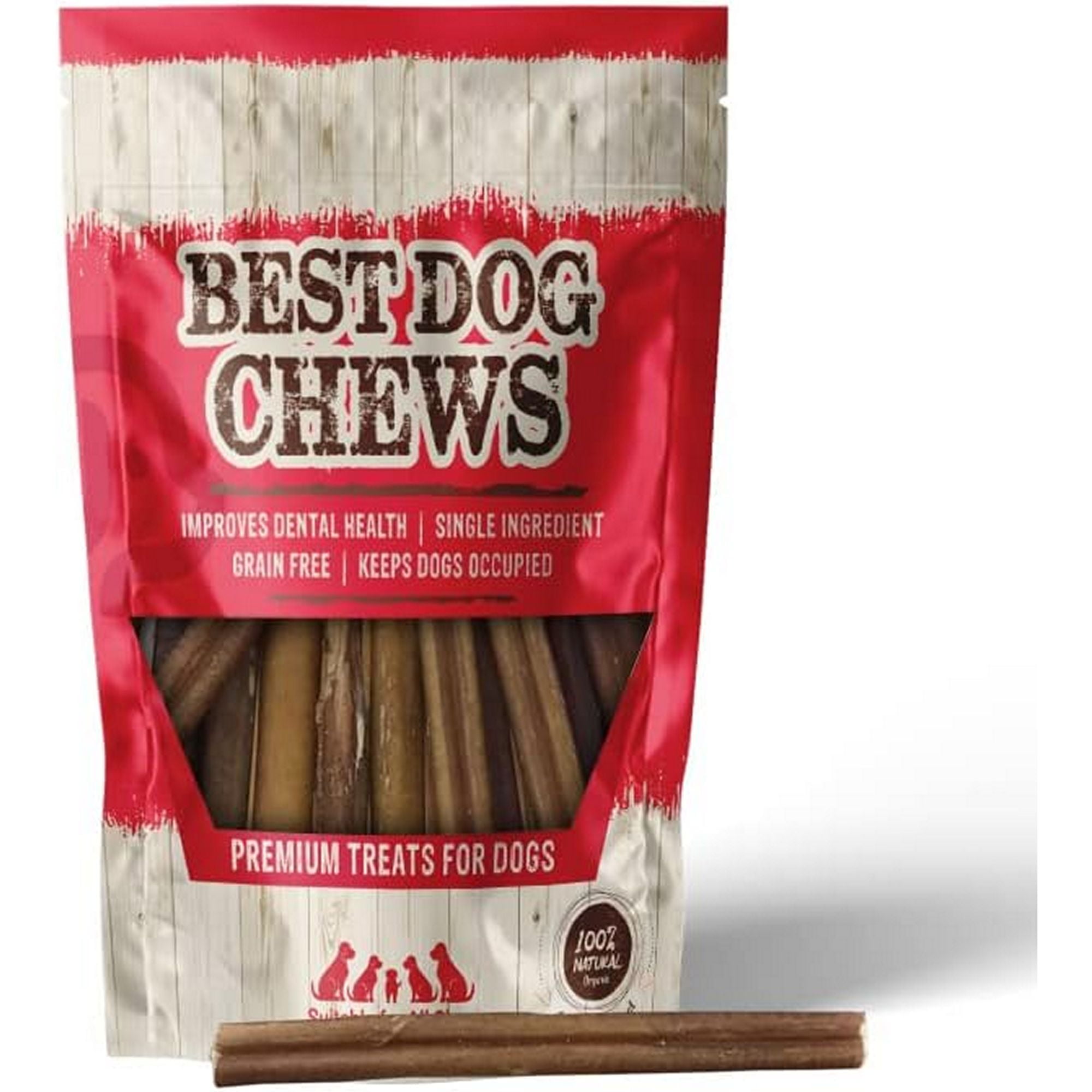 Best Dog Chews Premium Thin Bully Sticks 6 inch (25 Count,715g