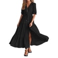 thumbnail image 1 of Vestido informal holgado de color liso para mujer: sin mangas, versátil para todas las estaciones, lavable a máquina, tallas S-XL, 109-124 cm de contorno de pecho, 1 of 5