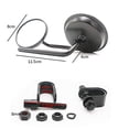 thumbnail image 3 of 7/8"-1" Round Handlebar Rear View Side Caliper Mirror For Cafe Racer Cruiser Chopper Dyna 1200 883, 3 of 9