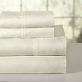 thumbnail image 2 of Pointehaven Ensemble de Feuilles Imprimées 300 Thread Count, Californie Très Grand, Os, 2 of 6