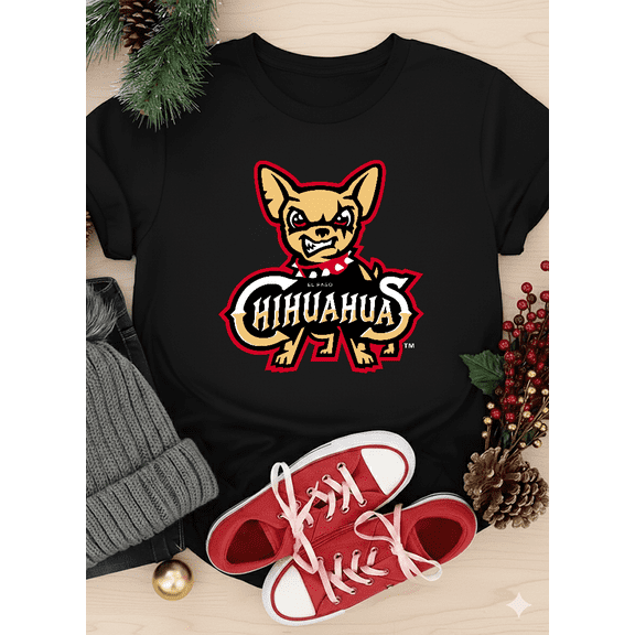 Playful El Paso Chihuahuas Baseball Team Mascot Vintage Fan Unisex T-Shirt V60575 up to size 5XL