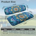 thumbnail image 3 of Psesaysky Breathable Bohemian Universal Seat Covers for Ezgo Club Car Seats Golf Cart Blue Mandala Flower Print Golf Front and Back Seat Cushion Cover Fit Like a Glove, 3 of 8