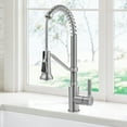 thumbnail image 3 of Kraus Kpf-1693 Britt 1.8 GPM Single Hole Pre-Rinse Pull Down Kitchen Faucet - Stainless, 3 of 7