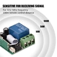 thumbnail image 3 of Módulo De Relé De Un Solo Canal Dc 12V Receptor De Interruptor Inalámbrico Rf + Transmisor De Control Remoto seitruly EL007620-00, 3 of 5