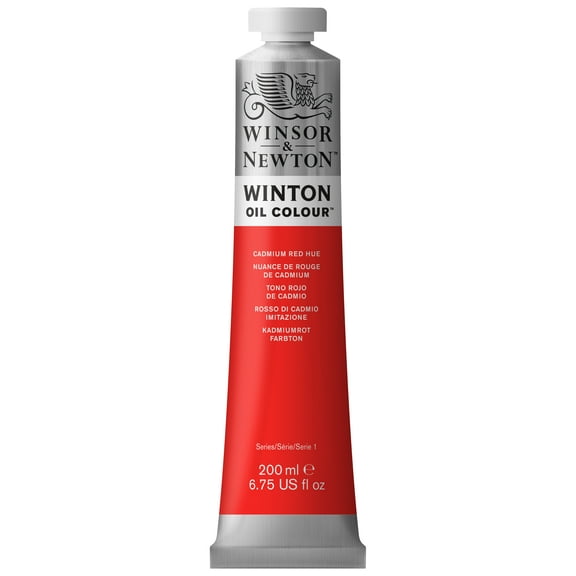 Winsor & Newton Winton Oil Color, 6.75 Ounce Tube, Cadmium Red Hue,