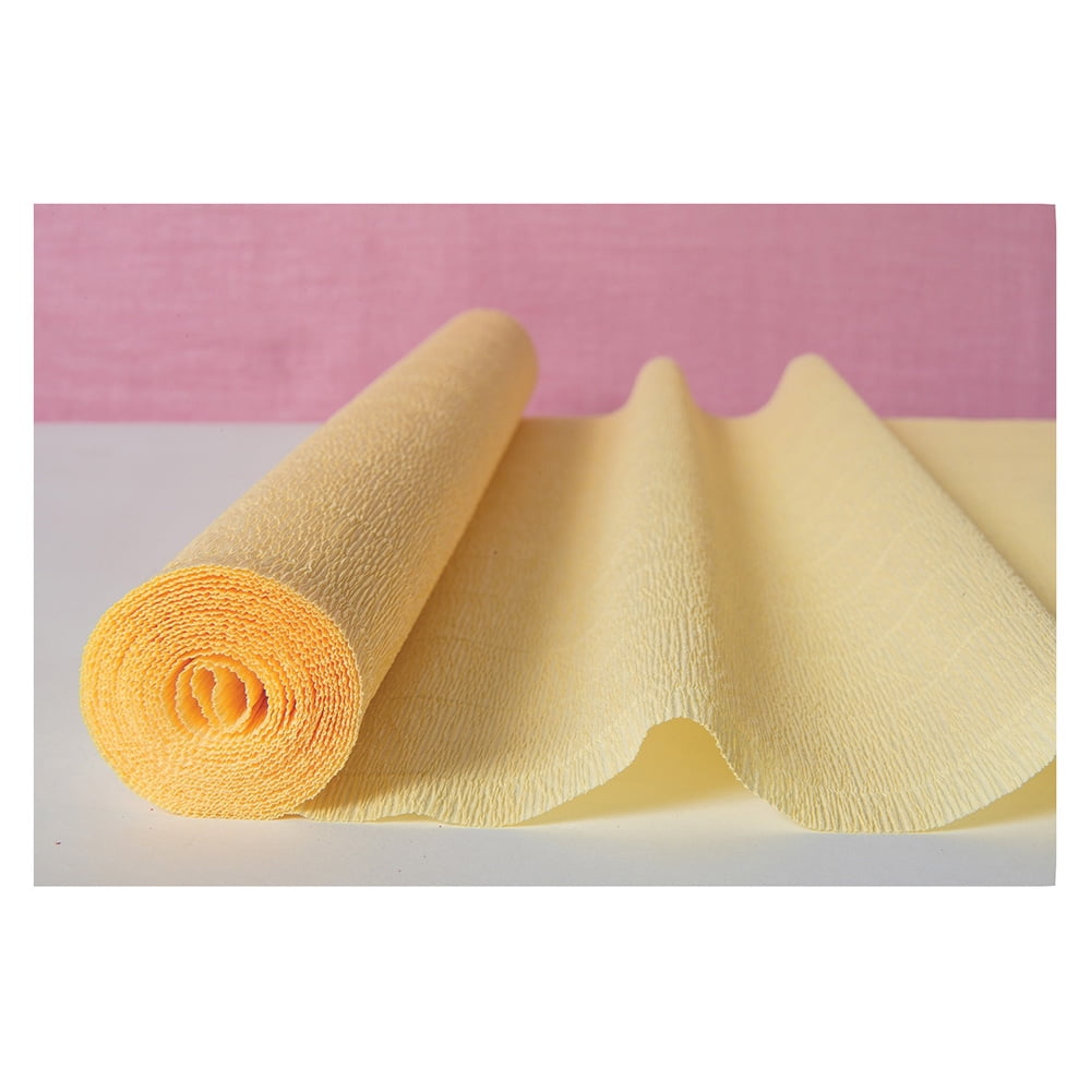 Premium Heavy Italian Crepe Paper Roll (20 Inches x 8 Feet, Ivory) - For  DIY Projects, Table Runners, and Gift Wrapping