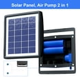 thumbnail image 6 of PChero Solar Pond Aerator, 2W & 2200mAh Solar Aquarium Air Pump with 2 Air Stone, 2 Modes Bubbler for Aquarium, Fish Tank, Outdoor Small Pond, Hydroponics, 6 of 9