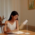 thumbnail image 3 of Magnetic Creative USB Rechargeable Desk Lamp Projection Sunset Lamp Eye Protection Desk Lamp Magnetic Suction Type Can Be Gripped and Used as a Flashlight 3-Level Touch Dimming 2000mah Battery, 3 of 8