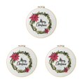 thumbnail image 2 of maskred Christmas Embroidery Stitch Starter Kit DIY Handmade Xmas Pattern Cloth Embroidery Hoop Beginner Embroidery Round Cross Stitch S338 3Set, 2 of 6