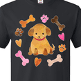 thumbnail image 4 of Inktastic Cute Puppy Valentine with Hearts and Bones T-Shirt, 4 of 5