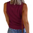 thumbnail image 2 of WBQ Women's vest, button vest solid color V-neck sleeveless top, 2 of 6