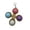 Multicolor Size B M4, variant on VVQ Silicone Fidget, Push Sensory Portable Anxiety Relief Popper, Early Educational Brain Training Game for Adults