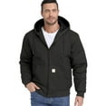thumbnail image 3 of MANSDOUR Men's Winter Hooded Active Jacket Warm Quilted-Lined Cotton Insulated Casual Outdoor Workwear Coat Black 2XL, 3 of 8