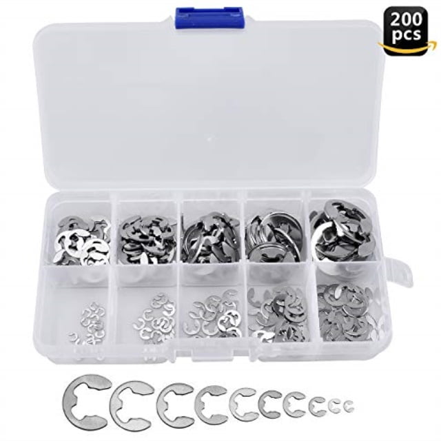 antiniska 200 pcs snap ring kit snap ring assortment eclip circlip