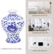 thumbnail image 5 of Jarrón de cerámica azul y blanco Jarrones para flores Porcelana Decoración del hogar Planta Cerámica Plantas de interior Artificial, 5 of 6
